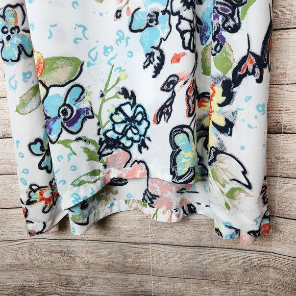 Melissa Mccarthy Seven7 Women's Tunic Dress Multicolor Floral Sleeveless Plus 2X - Picture 3 of 12